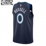 Maillot NBA Minnesota Timberwolves D Angelo Russell Nike 2022-23 Icon Edition Navy Swingman - Enfant